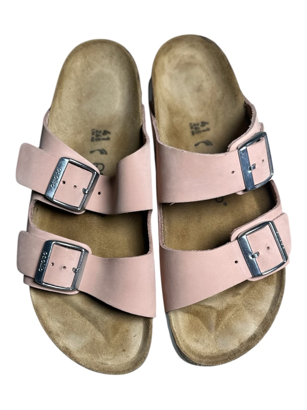 Birkenstock Women’s Double Buckle Platform Sandals in Blush Pink